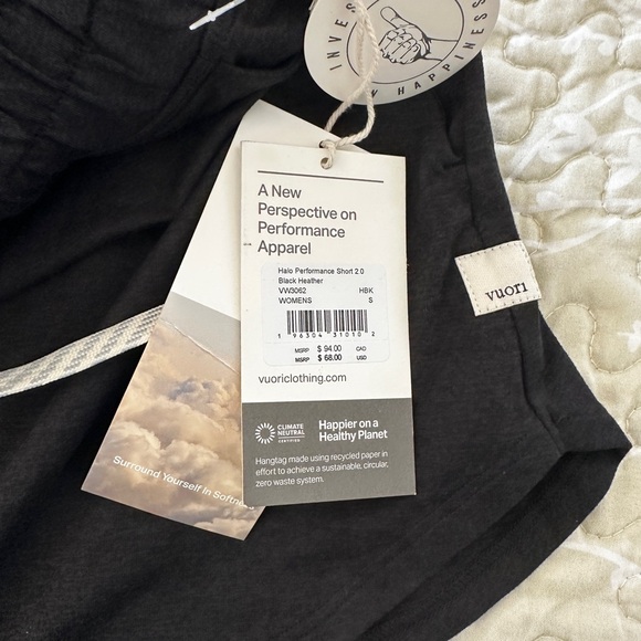 Vuori Black Heather Athletic Shorts - Picture 4 of 4